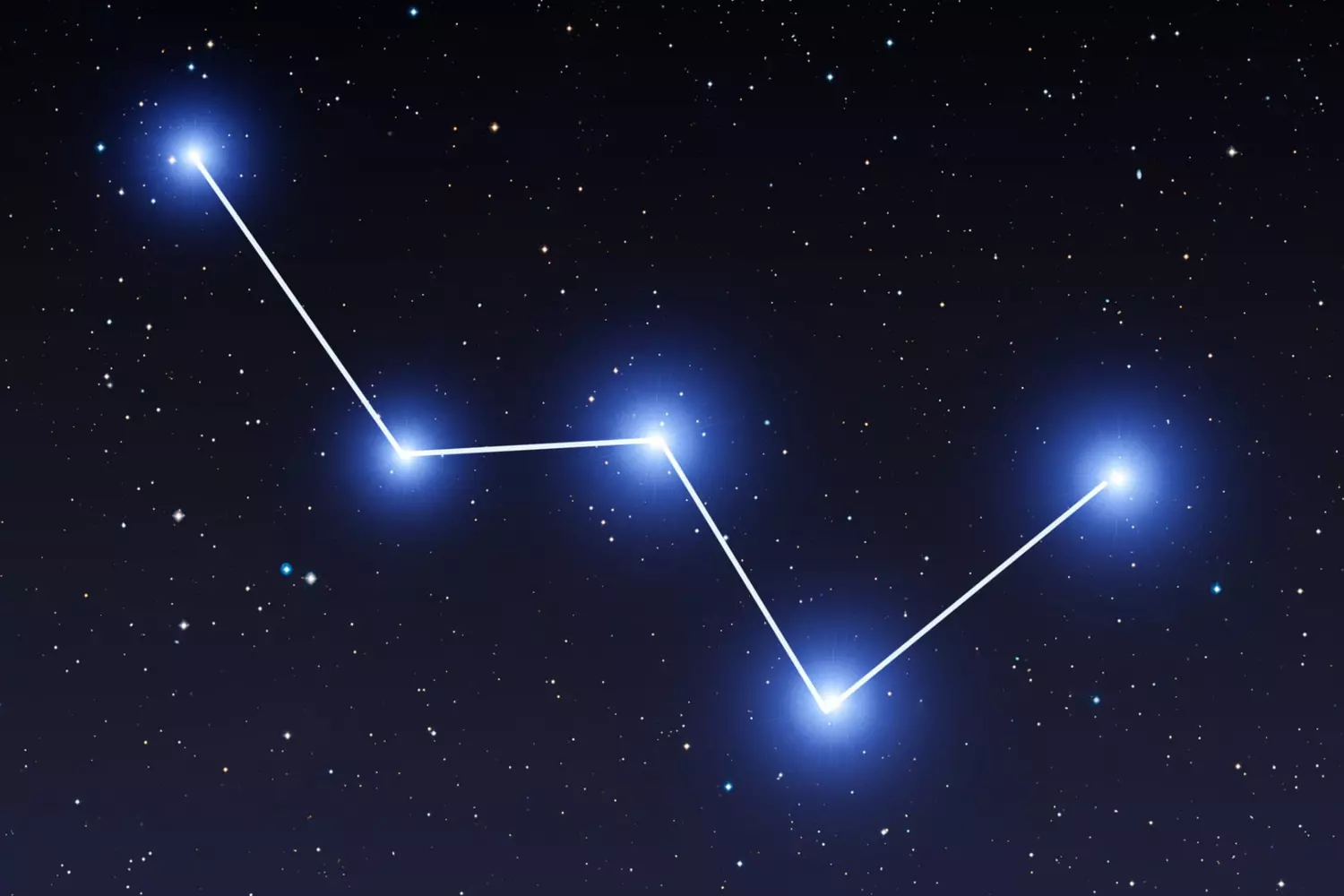 The constellation Cassiopeia, the second creator’s emblem